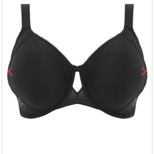Elomi Bra Women’s Black Sz#38I Seamless Spacer Cups New Retail 80$